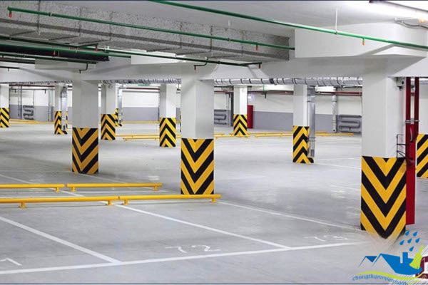 sau khi chống thấm vách tầng hầm đã khô ráo