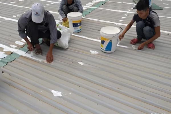 chống thấm dột mái tôn ở khu công nghiệp phú mỹ, Bà Rịa, Vũng Tàu