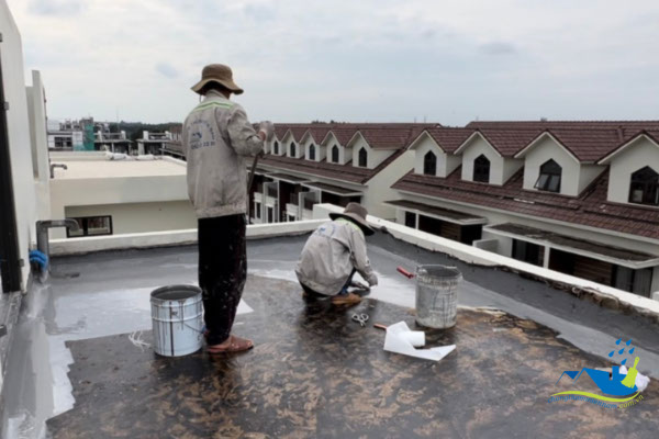 chống thấm sân thượng bằng sơn