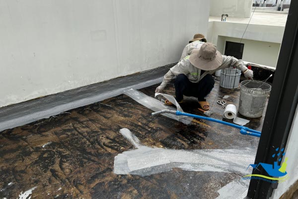 chống thấm sân thượng bị nứt tại quận 7, tphcm
