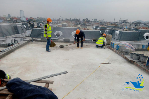 thi công chống thấm sàn mái tại tphcm