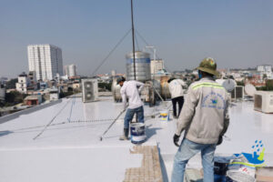 thi công chống thấm sân thượng tại bình dương