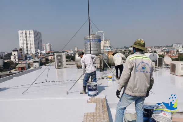 thi công chống thấm sân thượng tại bình dương
