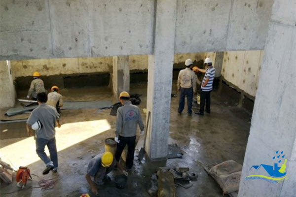 Chống thấm sàn đáy tầng hầm bằng sikatop seal 109