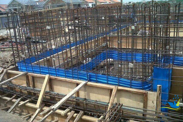 Mạch ngừng chân vách tầng hầm khi lắp waterstop