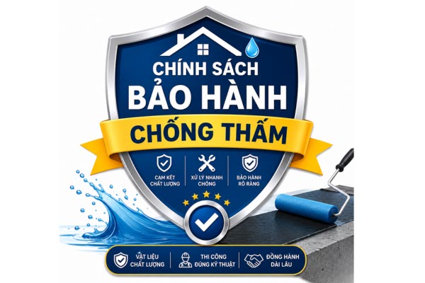 Bảo hành chống thấm tại TPHCM 10-15 năm